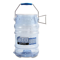 San Jamar Saf-T-Ice Tote, 6 gal, Transparent Blue (SI6000)