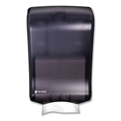 San Jamar Large Capacity Ultrafold Multifold/C-Fold Towel Dispenser, Classic, 11.75 x 6.25 x 18, Black Pearl (T1700TBK)