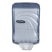 San Jamar Ultrafold Multifold/C-Fold Towel Dispenser, Oceans, 11.75 x 6.25 x 18, Arctic Blue (T1790TBL)