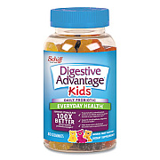 Digestive Advantage Kids Probiotic Gummies, Natural Fruit Flavors, 80/Bottle (90125)