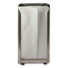 San Jamar Tabletop Napkin Dispenser, Tall Fold, 3.75 x 4 x 7.5, Chrome (H900X)