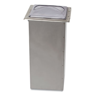 San Jamar In-Counter Napkin Dispenser, 7 x 5.5 x 19.63, Stainless Steel/Clear (H2003CLSS)
