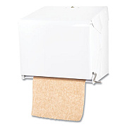 San Jamar Crank Roll Towel Dispenser, 11 x 8.5 x 10.5, White (T800WH)