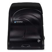 San Jamar Simplicity Mechanical Roll Towel Dispenser, 12.38 x 9.5 x 14.63, Black Pearl (T7490TBK)