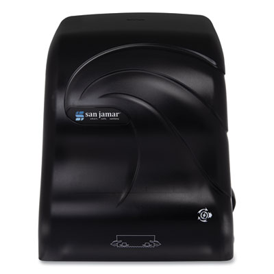 San Jamar Simplicity Mechanical Roll Towel Dispenser, 12.38 x 9.5 x 14.63, Black Pearl (T7490TBK)