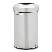Rubbermaid Commercial Refine Series Waste Receptacle, 16 gal, Plastic/Stainless Steel (2147583)