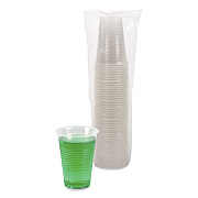 Boardwalk Translucent Plastic Cold Cups, 14 oz, 50/Sleeve, 20 Sleeves/Carton (TRANSCUP14CT)