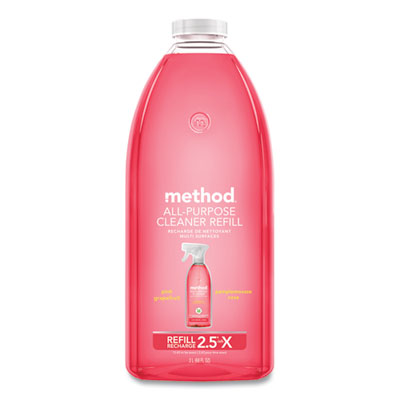 Method All Surface Cleaner, Grapefruit Scent, 68 oz Plastic Bottle, 6/Carton (01468CT)