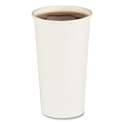 Boardwalk Convenience Pack Paper Hot Cups, 20 oz, White, 9 Cups/Sleeve, 15 Sleeves/Carton (BWKWHT20HCUPOP)