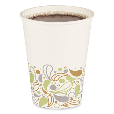 Boardwalk Convenience Pack Paper Hot Cups, 12 oz, Deerfield Print, 9 Cups/Sleeve, 25 Sleeves/Carton (BWKDEER12HCUPOP)