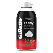 Gillette Foamy Shave Cream, Original Scent, 11 oz Aerosol Spray Can, 12/Carton (24040CT)