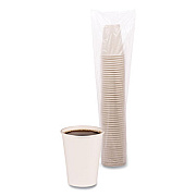 Boardwalk Paper Hot Cups, 12 oz, White, 50/Sleeve, 20 Sleeves/Carton (WHT12HCUP)