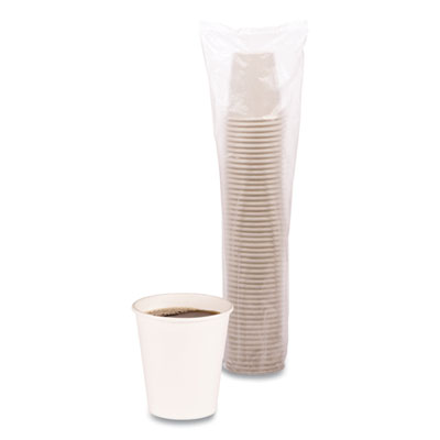 Boardwalk Paper Hot Cups, 10 oz, White, 50/Sleeve, 20 Sleeves/Carton (WHT10HCUP)