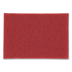 3M Low-Speed Buffer Floor Pads 5100, 12 x 18, Red, 20/Carton (510012X18)