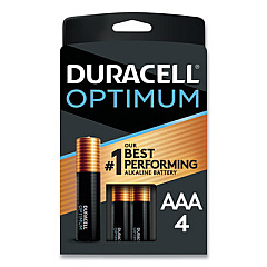 Duracell Optimum Alkaline AAA Batteries, 4/Pack (OPT2400B4PRT)
