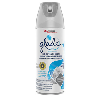Glade Air Freshener, Clean Linen, 13.8 oz, 12/Carton (682277)
