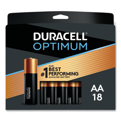 Duracell Optimum Alkaline AA Batteries, 18/Pack (OPT1500B18PR)