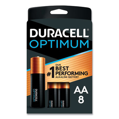 Duracell Optimum Alkaline AA Batteries, 8/Pack (OPT1500B8PRT)