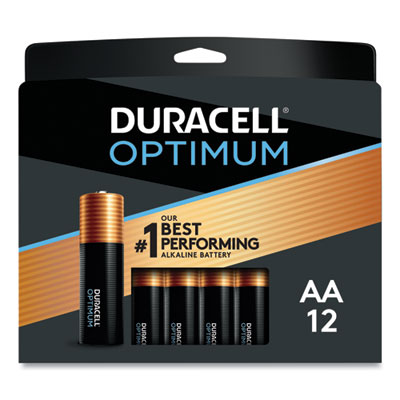 Duracell Optimum Alkaline AA Batteries, 12/Pack (OPT1500B12PR)