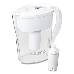 Brita Space Saver Water Filter Pitcher, 48 oz, 6 Cups (35566)