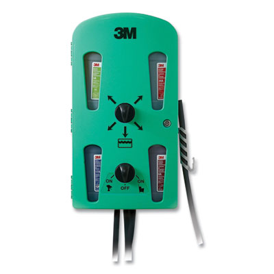 3M Flow Control System Chemical Dispenser, Action Gap, (4) 0.5 gal, 12.25 x 6.3 x 22.5, Green (85850)