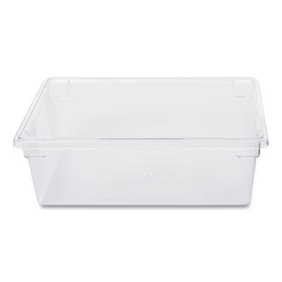Rubbermaid Commercial Food/Tote Boxes, 12.5 gal, 26 x 18 x 9, Clear, Plastic (3300CLE)