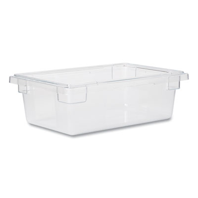 Rubbermaid Commercial Food/Tote Boxes, 3.5 gal, 18 x 12 x 6, Clear, Plastic (3309CLE)