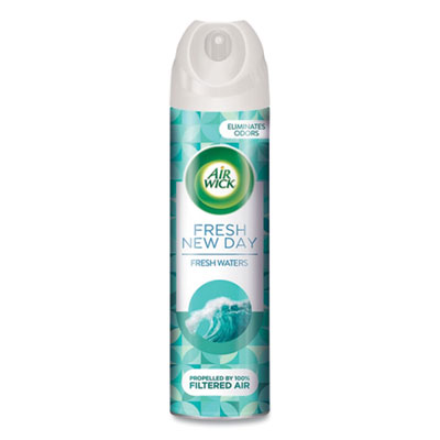 Air Wick Aerosol Air Freshener, Fresh Waters, 8 oz Aerosol Spray, 12/Carton (77002)
