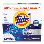 Laundry Detergent with Bleach, Tide Original Scent, Powder, 144 oz Box (84998)