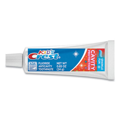 Crest Kids' Sparkle Toothpaste, Bubblegum Flavor, 0.85 oz Tube, 72/Carton (40159CT)
