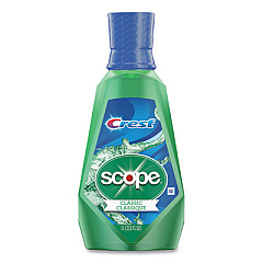 Crest Plus Scope Mouth Rinse, Classic Mint Flavor, 1 L Bottle, 6/Carton (95662)