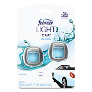 Febreze CAR Air Freshener, Sea Spray, 2 mL Clip, 2/Pack (63881EA)