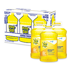 Pine-Sol All Purpose Cleaner, Lemon Fresh, 144 oz Bottle, 3/Carton (35419CT)