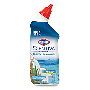 Clorox Scentiva Manual Toilet Bowl Cleaner, Pacific Breeze and Coconut, 24 oz Bottle (31788EA)