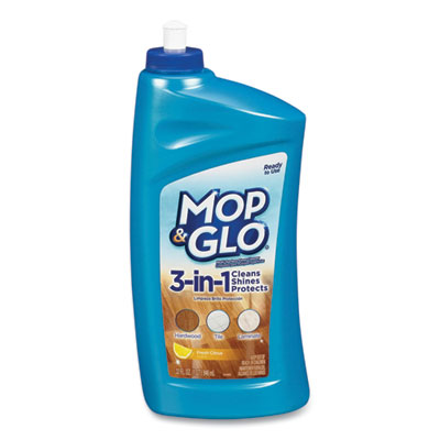 MOP & GLO Triple Action Floor Cleaner, Fresh Citrus Scent, 32 oz Bottle (89333CT)