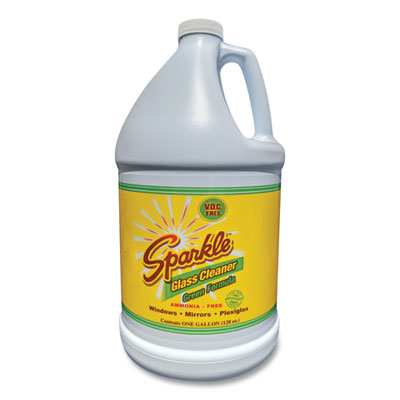 Sparkle Green Formula Glass Cleaner, 1 gal Refill Bottle (30500)