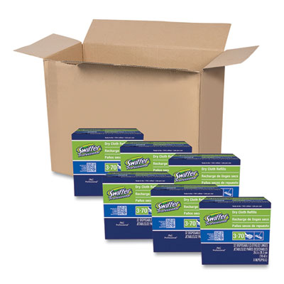 Swiffer Dry Refill Cloths, 10.63 x 8, White, 32/Box, 6 Boxes/Carton (33407CT)