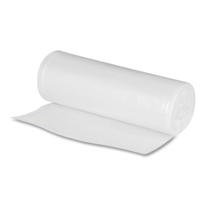 Boardwalk Repro Low-Density Can Liners, For Slim Jim Containers, 23 gal, 1 mil, 28 x 45, Clear, 15 Bags/Roll, 10 Rolls/Carton (BWKSJ2845C)