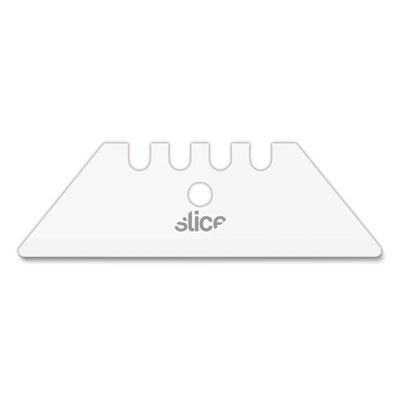 slice Safety Utility Knife Blades, Rounded Tip, Ceramic Zirconium Oxide, 2/Pack (10524)