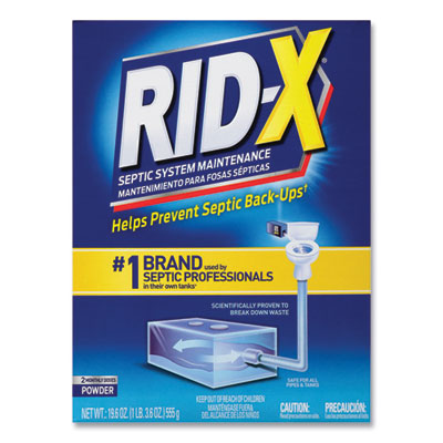 RID-X Septic System Treatment Concentrated Powder, 19.6 oz, 6/Carton (80307)