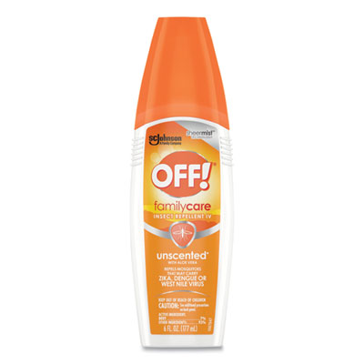 OFF! FamilyCare Unscented Spray Insect Repellent, 6 oz Spray Bottle, 12/Carton (331348)