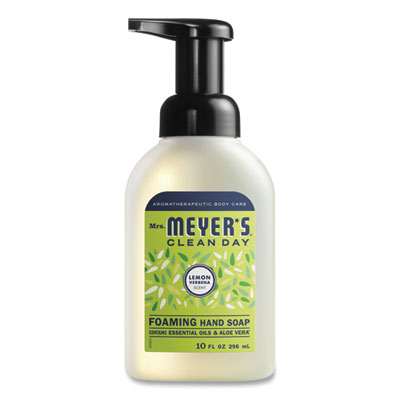 Mrs. Meyer's Foaming Hand Soap, Lemon Verbena, 10 oz, 6/Carton (662032)