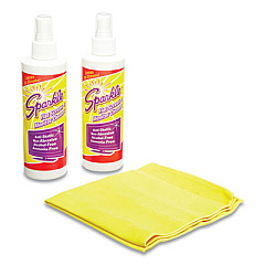 Sparkle Flat Screen and Monitor Cleaner, Pleasant Scent, 8 oz Bottle, 2/Pack, 6/Carton (50128CT)