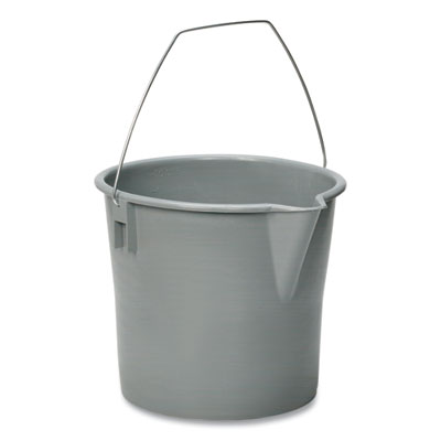 AbilityOne 7240000606006, SKILCRAFT, Utility Pail, Polyethylene, 10 qt, Gray