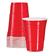 Dart SOLO Party Plastic Cold Drink Cups, 16 oz, Red, 50/Pack (P16RPK)