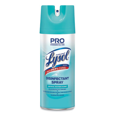 Professional LYSOL Brand Disinfectant Spray, Crystal Waters, 12.5 oz Aerosol Spray, 12/Carton (84044CT)