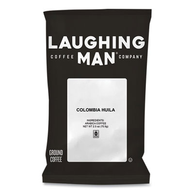 Laughing Man Coffee Company Colombia Huila Coffee Fraction Packs, 2.5 oz, 18/Box (386637)
