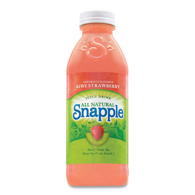 Snapple All Natural Juice Drink, Kiwi-Strawberry, 20 oz Bottle, 24/Carton (10002876)