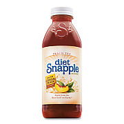 Snapple Diet Flavored Tea, Peach, 20 oz Bottle, 24/Carton (10002880)