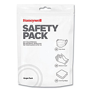 Honeywell Safety Pack Personal Protection Kit, Single-Use, 4 Pieces, Resealable Pouch (SFTYPKCPD01)